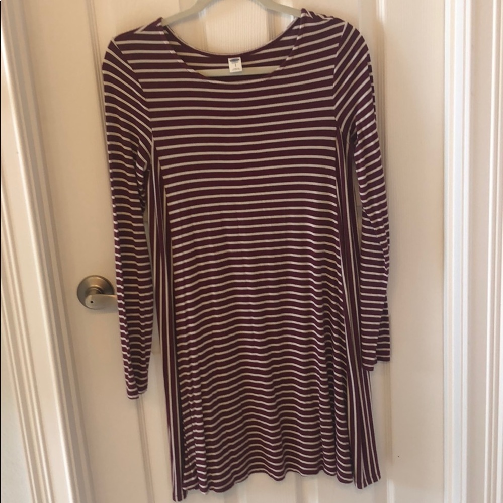 Red/White Striped Dress